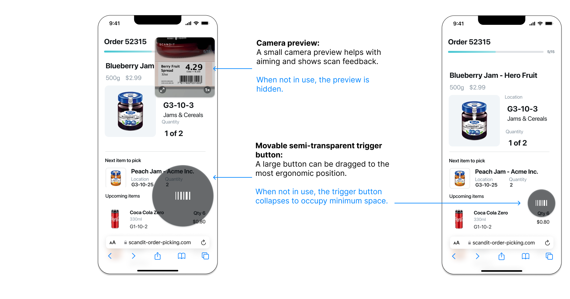 SparkScan UI